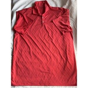 Nike Golf Polo Shirt Mens XXL Red Dri-FIT Tour Performance Athletic Swoosh